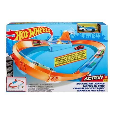 Игровой набор Hot Wheels Rapid Raceway Champion Соревнование за кубок Чемпиона GJM75 GJM75 фото