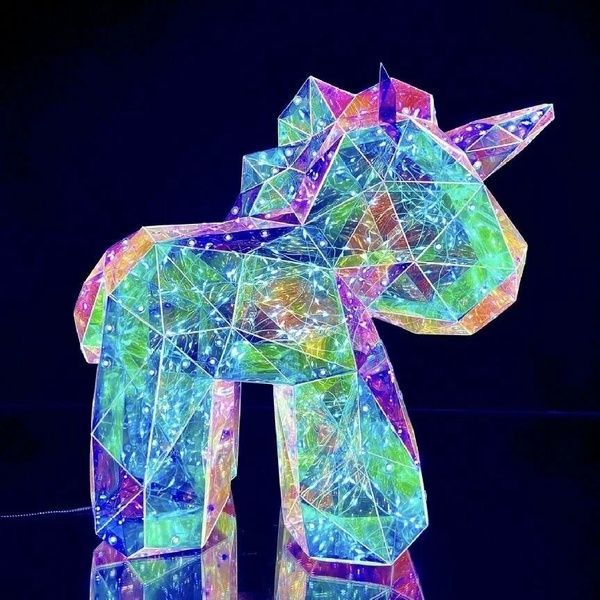 Світильник LED Світлодіодний нічник Unicorn 40см у подарунковій коробці живлення від USB Unicorn 40+ фото