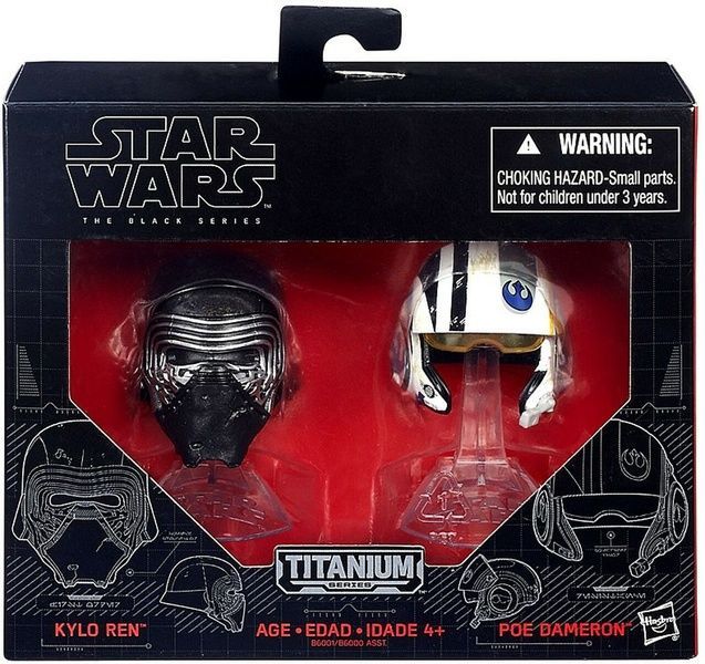 Star Wars Black Series Die Cast Kylo Ren & Poe Dam набор из Шлемы героев из Звездные войны Hasbro B6001 B6001 фото