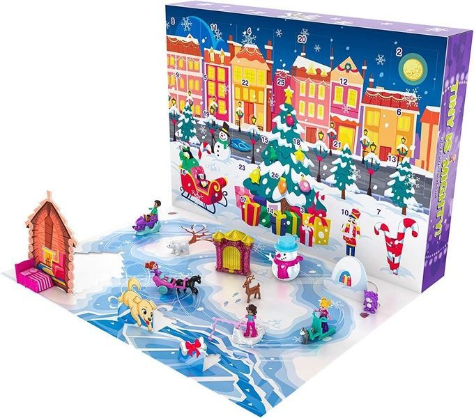 Адвент календар Polly Pocket Поллі покет Advent Calendar з 25 сюрпризами Mattel GKL46 GKL46 фото