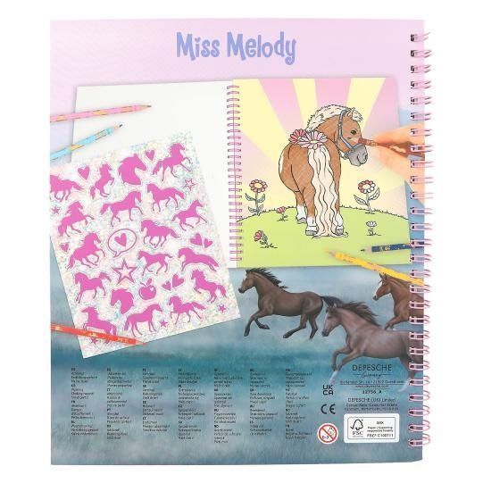 Раскраска Miss Melody с двусторонними блестками 12756 12756 фото