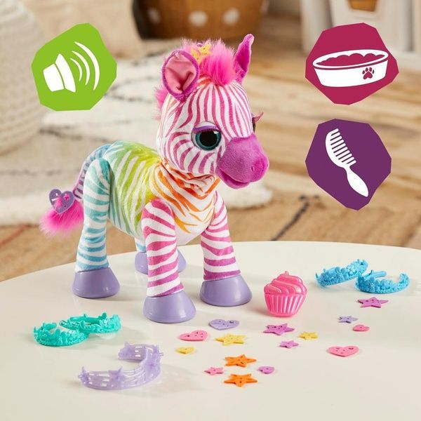 Інтерактивна іграшка FurReal Friends Zenya My Rainbow Zebra Райдужна зебра F6373 F6373 фото