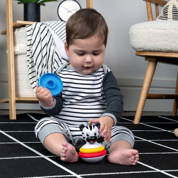 Baby Einstein Розвиваюча іграшка-пірамідка Stack & Wobble Zene 063412 фото