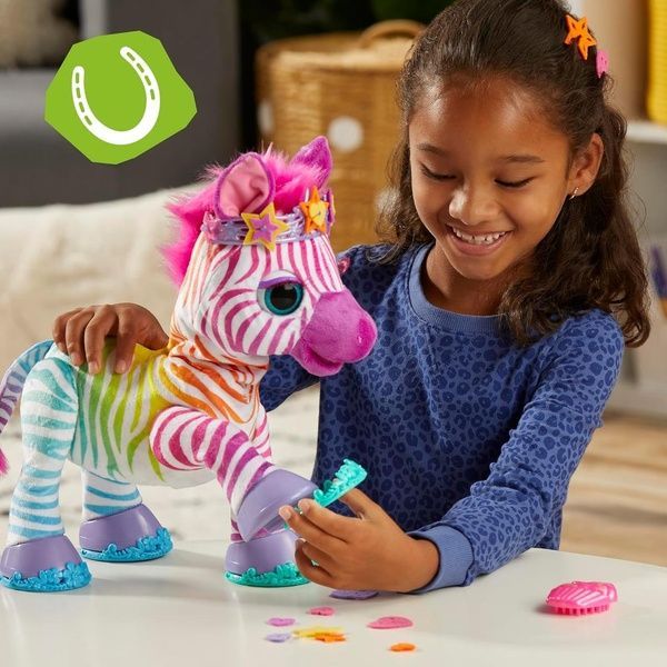 Інтерактивна іграшка FurReal Friends Zenya My Rainbow Zebra Райдужна зебра F6373 F6373 фото