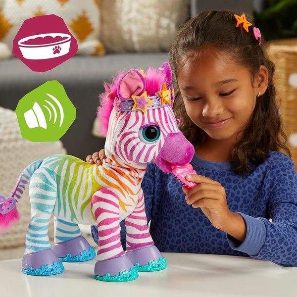Інтерактивна іграшка FurReal Friends Zenya My Rainbow Zebra Райдужна зебра F6373 F6373 фото