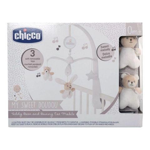 Chicco Мобіль механічний на ліжечко "Ведмежа і зайченя" серії "My Sweet DouDou" 9714 фото