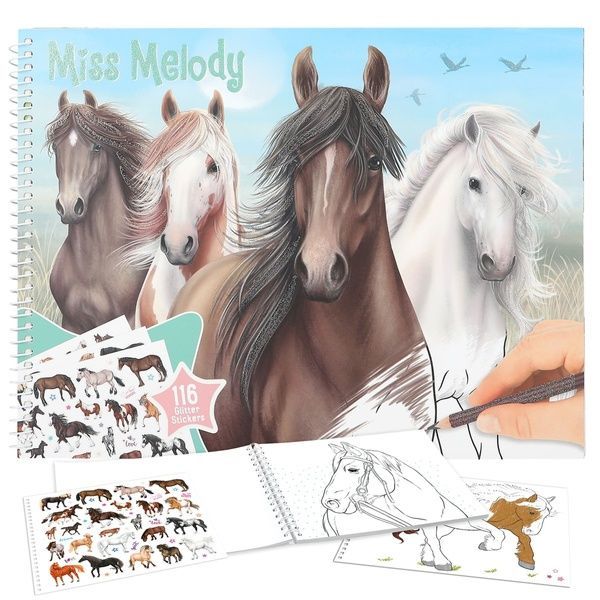 Альбом-розмальовка Miss Melody 12978 12978 фото