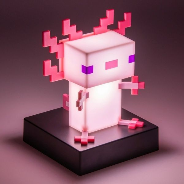 Настольный светильник Minecraft Mojang Paladone Axolotl Light майнкрафт Аксолотль 045709 фото