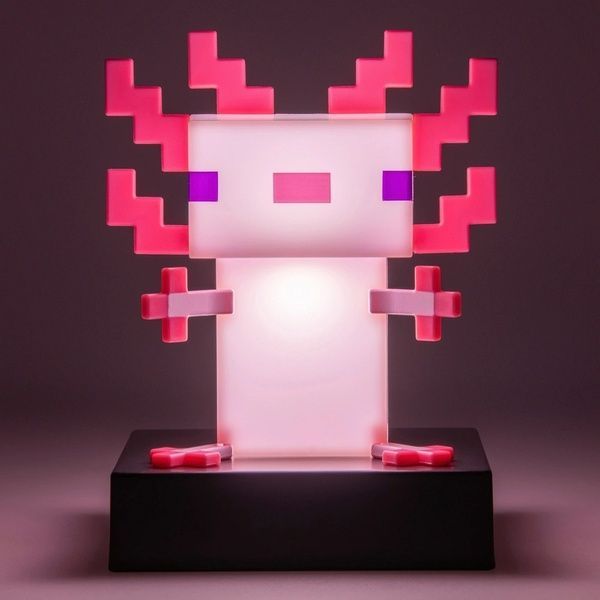 Настольный светильник Minecraft Mojang Paladone Axolotl Light майнкрафт Аксолотль 045709 фото