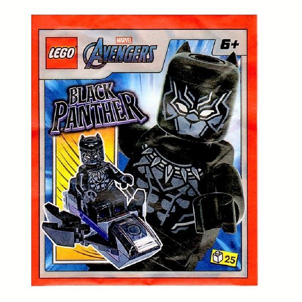Lego Avengers Super Heroes Marvel Black Panther with Jet: фігурка колекційна конструктор Чорна Пантера на скутері 242316 242316 фото