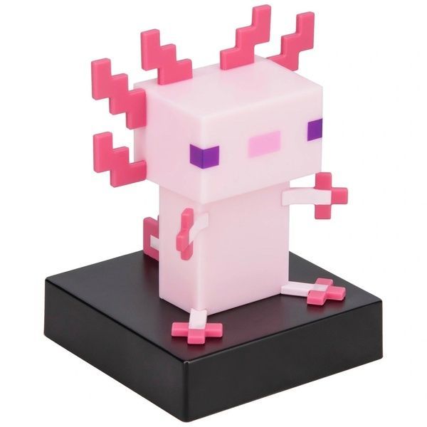 Настольный светильник Minecraft Mojang Paladone Axolotl Light майнкрафт Аксолотль 045709 фото