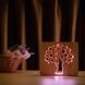 Светильник ночник ArtEco Light из дерева LED "Деревце" с пультом и регулировкой цвета 204806 фото 8