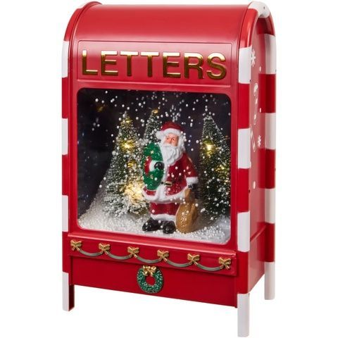 Mailbox Різдвяна скринька з функцією падаючого снігу,LED-підсвічуванням та музикою 3206733 фото