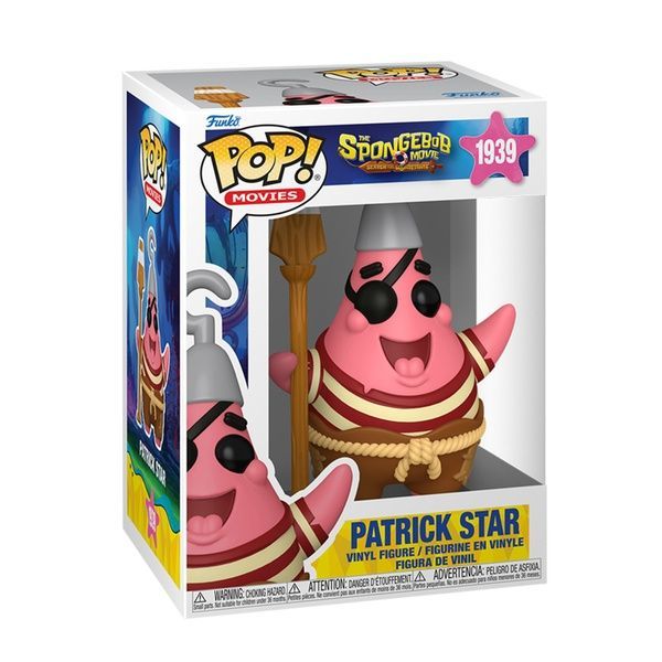 Ігрова фігурка FUNKO POP Sponge Bob Patrick Star Фанко Поп серії Губка Боб Пірат Патрік 1939 83591 фото