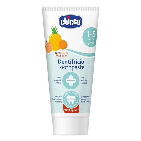Chicco дитяча Зубна паста "Тутті-Фрутті" з фтором 50 мл Чіко термін до 09.2026 10608 фото