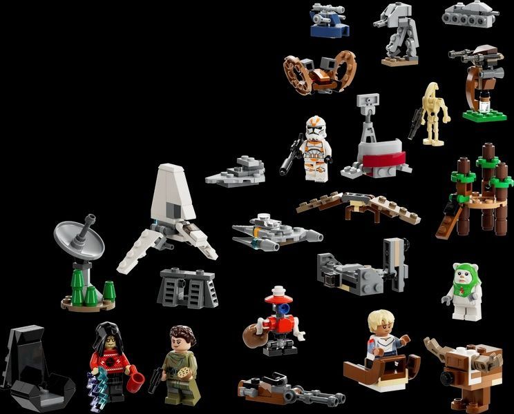 Новогодний Адвент календарь LEGO Star Wars 75366 Рождественский конструктор Лего 2024 75366 фото