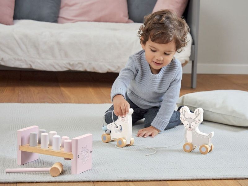 Деревянная развивающая игрушка с молоточком Стукалка Playtive 372463_2101 фото
