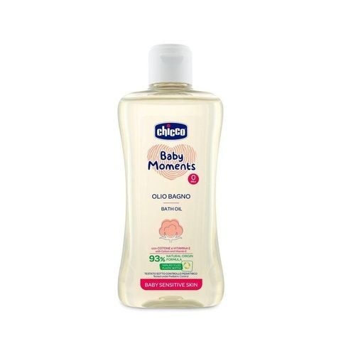 Chicco детское Масло для ванны Baby Moments для чувствительной кожи 200 мл Чико 10240 фото