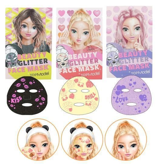TOP Model Дитяча маска для обличчя Face Mask Glitter BEAUTY and ME 12825 12825 фото