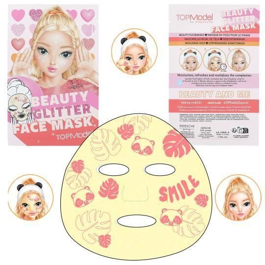 TOP Model Дитяча маска для обличчя Face Mask Glitter BEAUTY and ME 12825 12825 фото