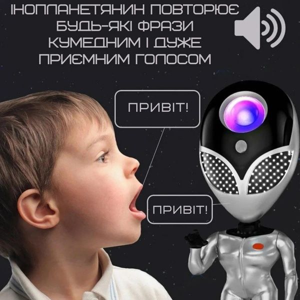 LED Ночник звездное небо (с пультом) Alien 30 см Пришелец Инопланетянен 50577 фото