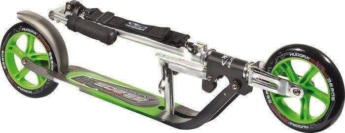 Самокат HUDORA Scooter Big Wheel RX205 - grey/green 14695/02 фото