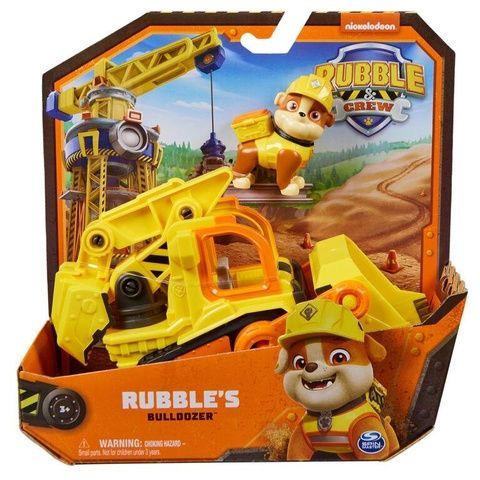 Paw Patrol Rubble's Bulldozer Щенячий патруль строительный бульдозер с водителем Кремез 6066511 фото