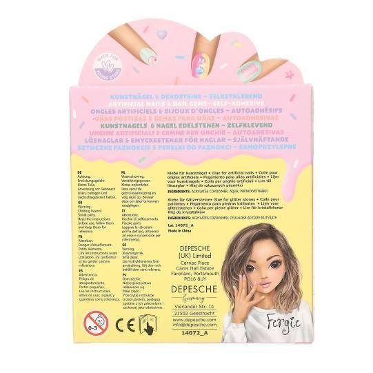 Top model накладні нігті та камінчики для дизайну BEAUTY and ME CANDY GLAM 14072 14072 фото