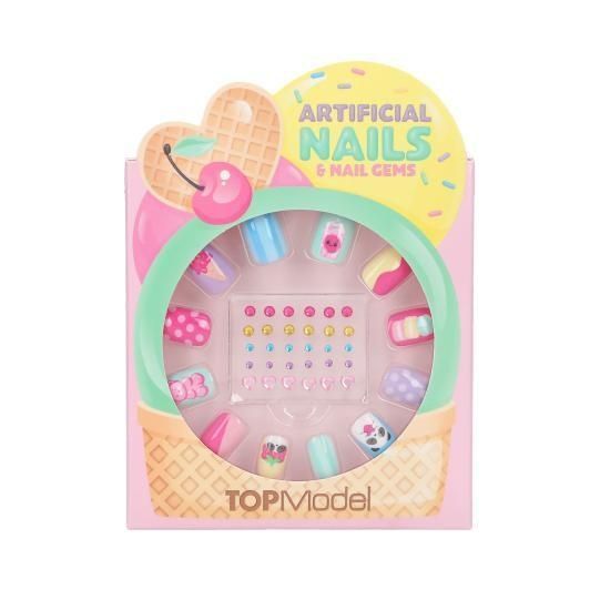 Top model накладні нігті та камінчики для дизайну BEAUTY and ME CANDY GLAM 14072 14072 фото