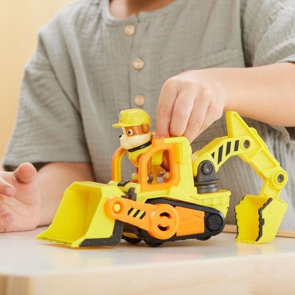 Paw Patrol Rubble's Bulldozer Щенячий патруль строительный бульдозер с водителем Кремез 6066511 фото