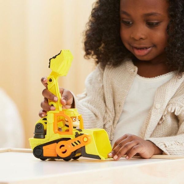 Paw Patrol Rubble's Bulldozer Щенячий патруль строительный бульдозер с водителем Кремез 6066511 фото