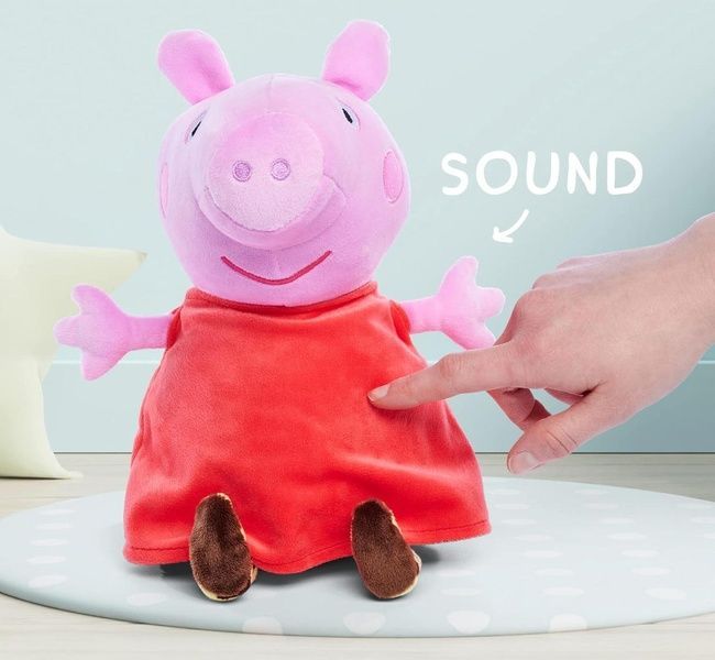 Интерактивная плюшевая игрушка Peppa Pig Свинка Пеппа со звуком 25 см 109261009 фото