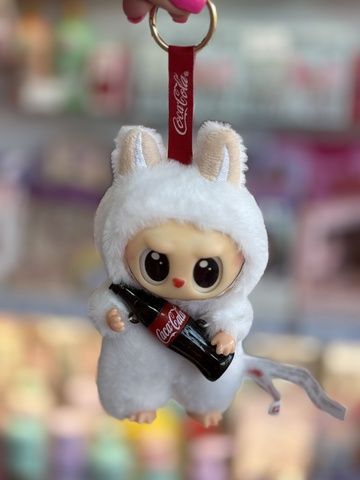 М'яка іграшка Лабубу кола, брелок колекційний The Monsters Labubu Coca-Cola MOKOKO, Popmart labubu2 фото