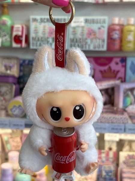 М'яка іграшка Лабубу кола, брелок колекційний The Monsters Labubu Coca-Cola MOKOKO, Popmart labubu2 фото