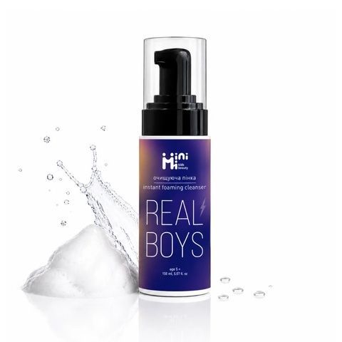 Очищаюча пінка для обличчя MiniMi REAL BOYS &mdash; для хлопчиків150мл 0789 фото