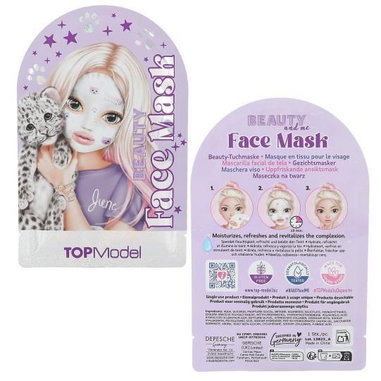 TOP Model Детская маска для лица Face Mask BEAUTY and ME 13823 13823 фото
