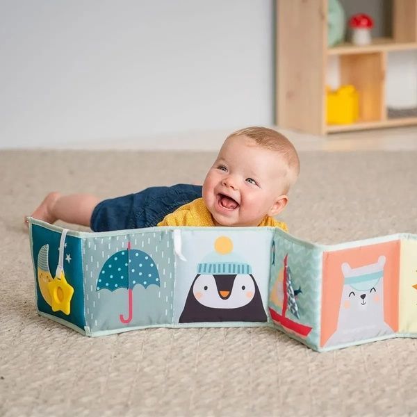 Taf toys Развивающая книжка-раскладушка коллекции "Полярное сияние" Веселые приключения 12385 фото