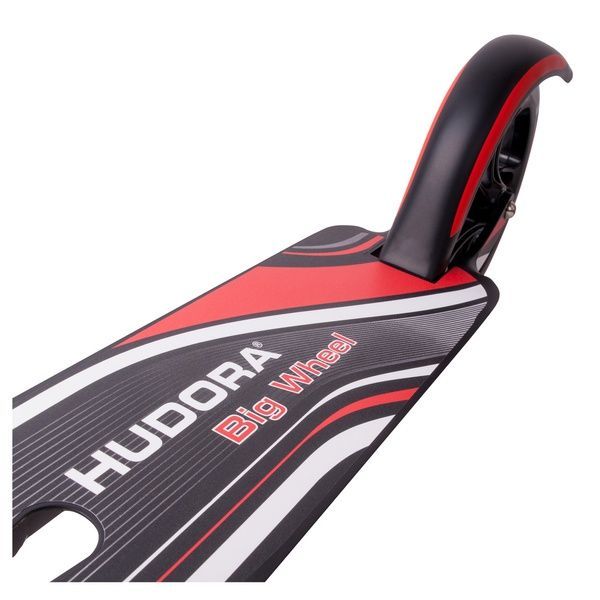 Самокат HUDORA Scooter Big Wheel RX205 - Black/Red червоно/чорний 14764 фото