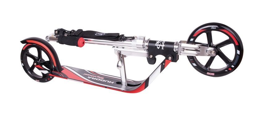 Самокат HUDORA Scooter Big Wheel RX205 - Black/Red червоно/чорний 14764 фото