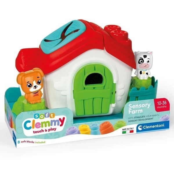 Ігровий набір з конструктором Clementoni "Sensory Farm" серія "Soft Clemmy" 17767 фото