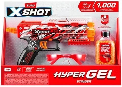 ZURU X Shot Быстрострельный бластер Hyper Gel Stinger с гелевыми шариками 1000 36622 фото