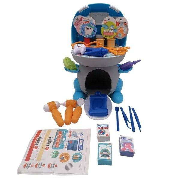 Игрушка-сюрприз Otsixe Dinosaur Doctor Tool Динозавр набор детских инструментов зубного врача 1368A3 фото