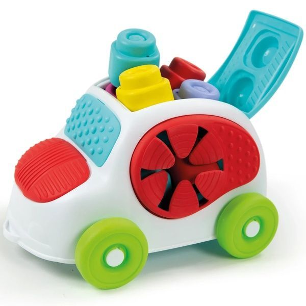 Развивающая игрушка Машинка с конструктором Clementoni "Sensory Car" серия "Soft Clemmy" (8 деталей) 17315 фото