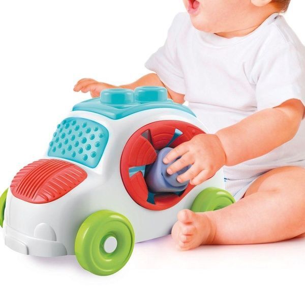 Развивающая игрушка Машинка с конструктором Clementoni "Sensory Car" серия "Soft Clemmy" (8 деталей) 17315 фото