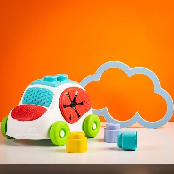 Развивающая игрушка Машинка с конструктором Clementoni "Sensory Car" серия "Soft Clemmy" (8 деталей) 17315 фото