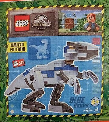 LEGO 1222225 Jurassic World Минифигурка коллекционная Динозавр Блу Blue Raptor Limited Edition 2122225 фото