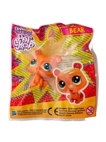 Littlest Pet Shop BEAR - фигурка Литл Пэт Шоп Желтый Медведь Маленький зоомагазин Hasbro 2201046 C2101 фото