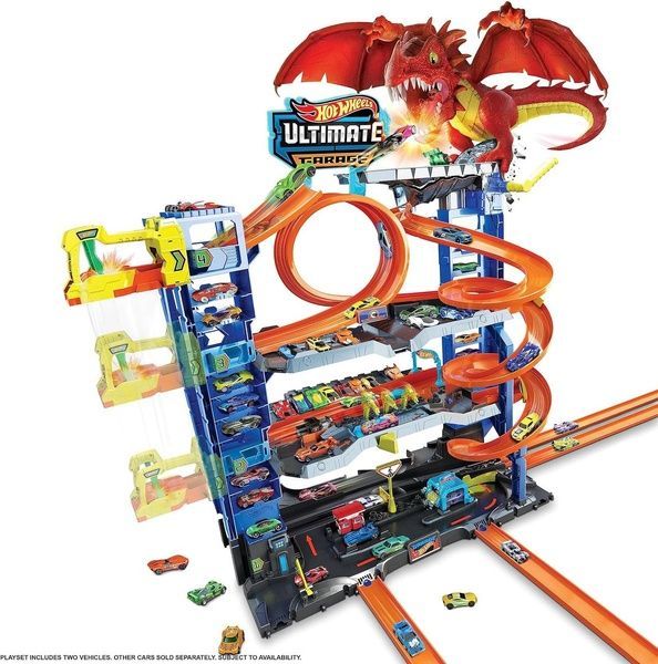 Набор Hot Wheels City Ultimate Garage Легендарный Гараж Игровой набор Хот Уилс с Драконом HKX48 HKX48 фото