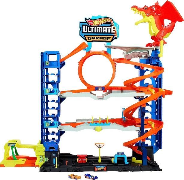 Набор Hot Wheels City Ultimate Garage Легендарный Гараж Игровой набор Хот Уилс с Драконом HKX48 HKX48 фото