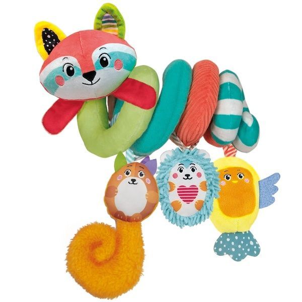 Clementoni Мягкая игрушка на коляску "Soft Spiral Happy Animals" 17799 фото